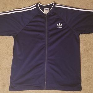 Retro Adidas Original short sleeved sweat jacket